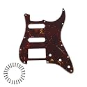 HSS 11-Hole Strat Pickguard for Fender Stratocaster, Retro Turtle