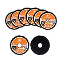 HSS Circular Saw Blade 2inch - BRSCHNITT 8PCS 72T 10mm Bore Cutting Discs for Cutting Wood, Copper, Aluminum, Plastic and Soft Metal