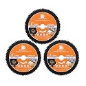 HSS Circular Saw Blade 3inch - BRSCHNITT 3pcs 72T 10mm Bore Cutting Discs for Wood, Copper, Aluminum, Plastic and Soft Metal