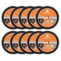 HSS Circular Saw Blade 3inch - BRSCHNITT 10pcs 72T 10mm Bore Cutting Discs for Wood, Copper, Aluminum, Plastic and Soft Metal