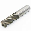 HSS End Mill Drill Bit - 3/4" Cutting Dia, 3/4" Shank, 4 Flute, CNC End Mill Cutter for Wood, Aluminum, Steel, Titanium, Foam, Plastic