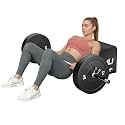 HT01-B Hip Thrust Bench, Hip Thrust Machine for Core&amp;Ab Strength Training, Hip Thrust Booty Workout Box with Non-Slip, Glute Bridge Machine for Home and Gym, Large/Medium Size