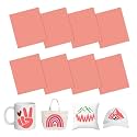 HTVSTD Peachy Pink Sublimation Transfer Ink Paper 8 Sheets 12 * 10in