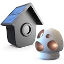 HTZSAFE Solar Driveway Alarm 1/2 Mile Long Range - 1 Receiver + 1 Sensor