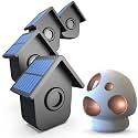 HTZSAFE Solar Driveway Alarm 1/2 Mile Long Range - 1 Receiver + 4 Sensors