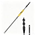 HUAALIUCHE 48" Flexible Installer Drill Bit for Pulling Wires in Walls, Ceilings, and Sidewalks, 9/16" Auger with Screw Point & Fish Eye, 3/16" 3-Flat Shank for Wood & Conduits