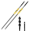 HUAALIUCHE 54-Inch Flexible Installer Drill Bit for Pulling Wires, 3/4" Auger with Screw Point & Fish Eye, 1/4" Anti-Slip Shank - Includes Protective Storage Tube for Walls Ceilings Conduits 2 Pack