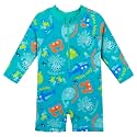 HUAANIUE Toddler Boy Swimsuit Rashguard One-Piece Swimwear 0-6 Years