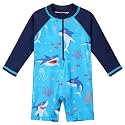 HUAANIUE Toddler Boy Swimsuit Rashguard One-Piece Swimwear 0-6 Years
