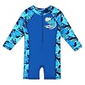HUAANIUE Toddler Boy Swimsuit Rashguard One-Piece Swimwear 0-6 Years