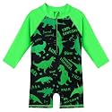 HUAANIUE Toddler Boy Swimsuit Rashguard One-Piece Swimwear 0-6 Years