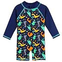 HUAANIUE Toddler Boy Swimsuit Rashguard One-Piece Swimwear 0-6 Years