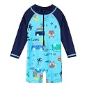 HUAANIUE Toddler Boy Swimsuit Rashguard One-Piece Swimwear 0-6 Years
