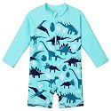 HUAANIUE Toddler Boy Swimsuit Rashguard One-Piece Swimwear 0-6 Years