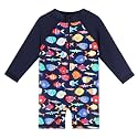 HUAANIUE Toddler Boy Swimsuit Rashguard One-Piece Swimwear 0-6 Years