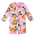 HUAANIUE Toddler Girl Swimsuit Long Sleeve UPF50+ Sun Protection 0-6T