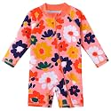 HUAANIUE Toddler Girl Swimsuit Long Sleeve UPF50+ Sun Protection 0-6T