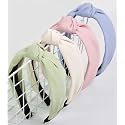 Huachi Headbands for Women Girls - Knotted Head Bands for Women Trendy - Cute Top Knot Girls Headband - Fashion Hair Accessories Hairband, Easter Basket Stuffers 4PCS
