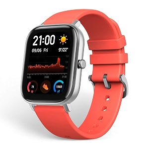 huami amazfit gts smart watchvermillion orange