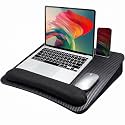 HUANUO Laptop Lap Desk with Cushion, Fit up to 15.6" Laptop, Black