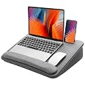 HUANUO Laptop Lap Desk with Cushion, Fit up to 15.6" Laptop, Gray