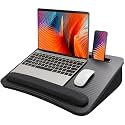 HUANUO Laptop Lap Desk with Cushion, Fit up to 17" Laptop, Black
