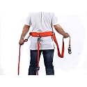 HUAWELL Body Safety Harness for Climbing Cement Pole with Two Safety Rope International Standard (Red rope)
