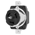 Hubbell CS6369 Locking Receptacle, 50 amp, 125/250V, 3 Pole and 4 Wire