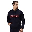 Hubberholme Men39s Cotton Blend Brand Printed Hooded