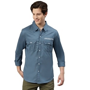 Hubberholme Mens Cotton Regular Fit Casual Shirt