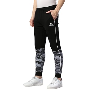 Hubberholme Mens Cotton Slim Fit Camouflage Joggers
