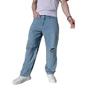 Hubberholme Men39s Knee Distressed Loose Fit Jeans