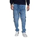 Hubberholme Men39s Loose Fit Cargo Jogger Jeans