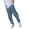 Hubberholme Men39s Loose Fit Cargo Jogger Jeans