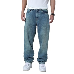 Hubberholme Men Blue Cotton Straight Fit Casual