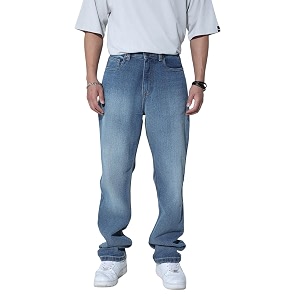 Hubberholme Men Blue Cotton Straight Fit Casual
