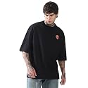 Hubberholme Men Cotton Printed Oversized Round Neck