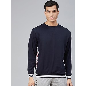 Hubberholme Men Navy Blue Sweatshirt