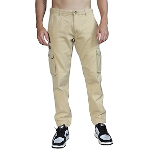 Hubberholme Mens Grey Mid-Rise Cotton Casual Joggers
