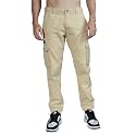 Hubberholme Mens Grey Mid-Rise Cotton Casual Joggers