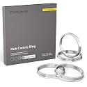 Hubcentric Rings (Pack of 4) - 93.1mm ID to 106.1mm OD - Silver Aluminum Hubrings - Only Works on 93.1mm Vehicle Hubs and 106.1mm Wheel Centerbore