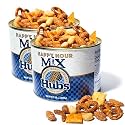 Hubs Peanuts Premium Virginia Nuts - Irresistible Crunch & Flavored Nuts - Non-GMO, Gluten Free - Peanuts from Top 1% Crop - Reusable Tin - Perfect Snack for Any Occasion (Happy Hour Mix)