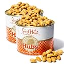 Hubs Peanuts Premium Virginia Nuts - Irresistible Crunch &amp; Flavored Nuts - Non-GMO, Gluten Free - Peanuts from Top 1% Crop - Reusable Tin - Perfect Snack for Any Occasion (Sweet Heat)