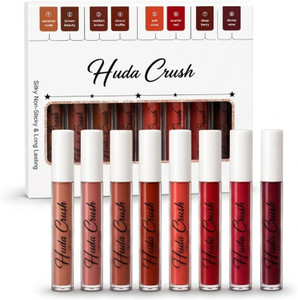 HUDA CRUSH 8 Pc Liquid Waterproof Matte