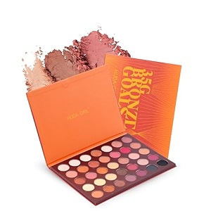 huda girl 35-shade eyeshadow palette shimmer and glitter