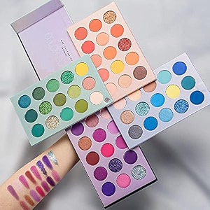 60 shades eyeshadow palette matte shimmer amp glitter eye shadow for women