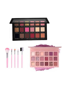 hudabird remastered rose gold eyeshadow palette with nude colors eyeshadow palette and 5