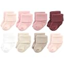 Hudson Baby Baby 8-pack Cotton Rich Newborn and Terry Socks