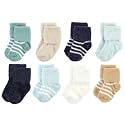 Hudson Baby Baby 8-pack Cotton Rich Newborn and Terry Socks