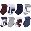 Hudson Baby Baby 8-pack Cotton Rich Newborn and Terry Socks
